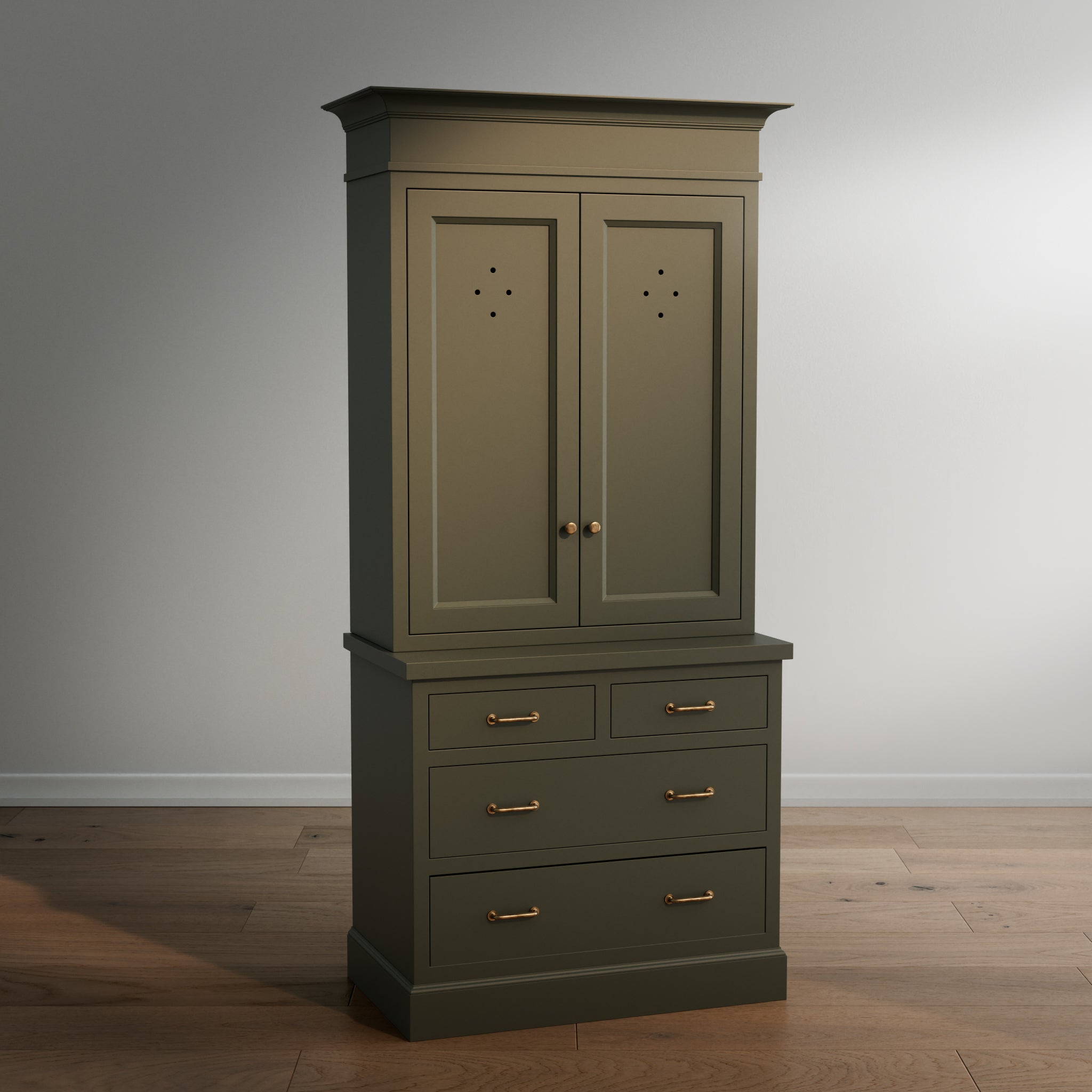 Madison Vented Hutch - 4 Drawer Base