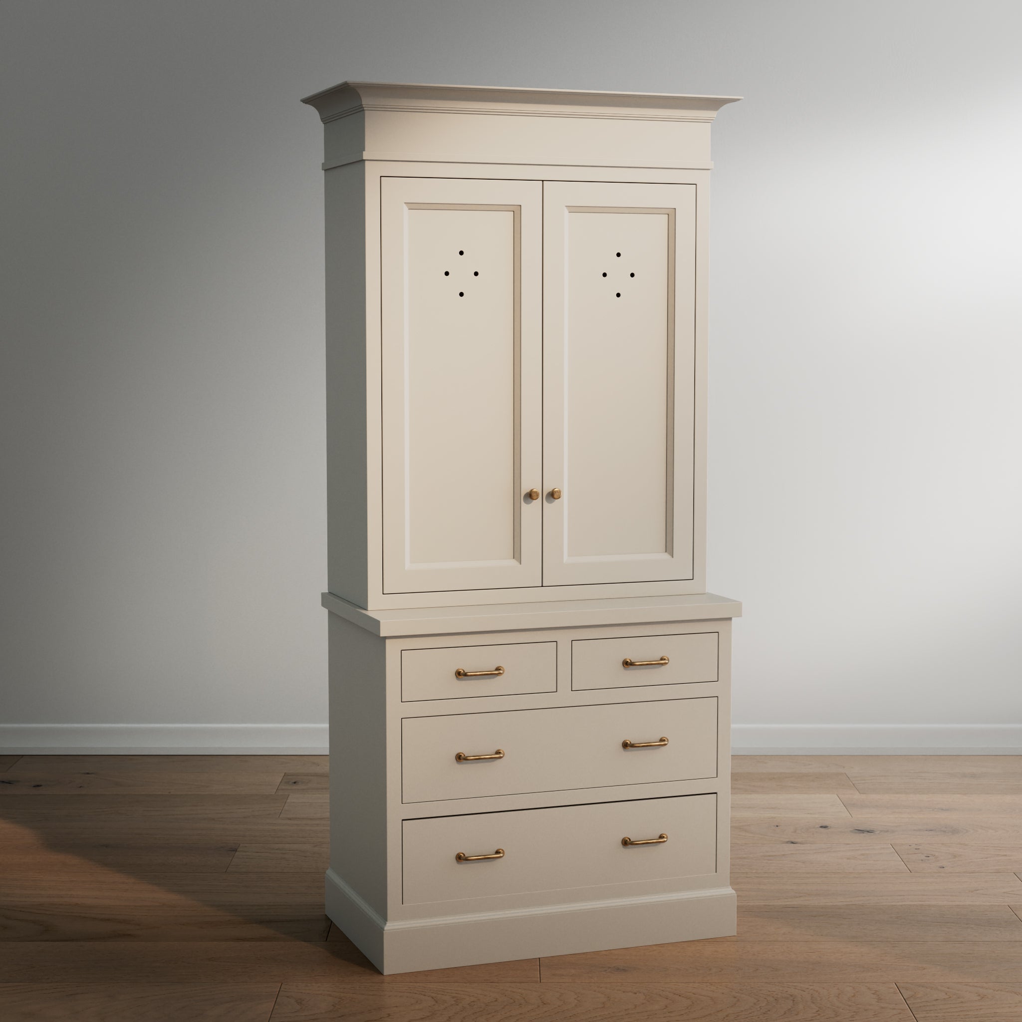 Madison Vented Hutch - 4 Drawer Base