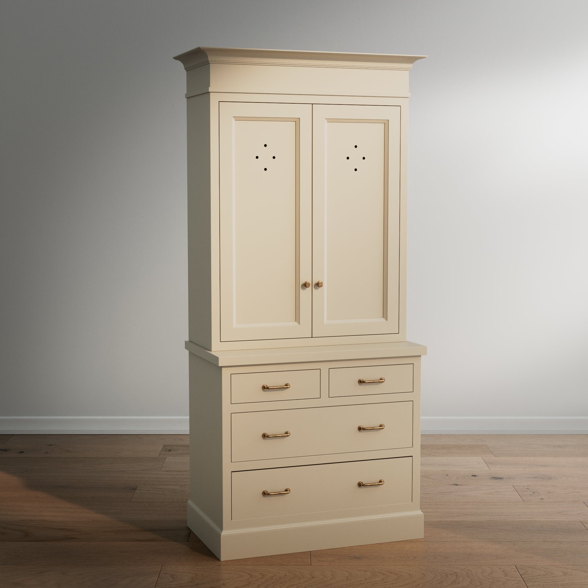 Madison Vented Hutch - 4 Drawer Base