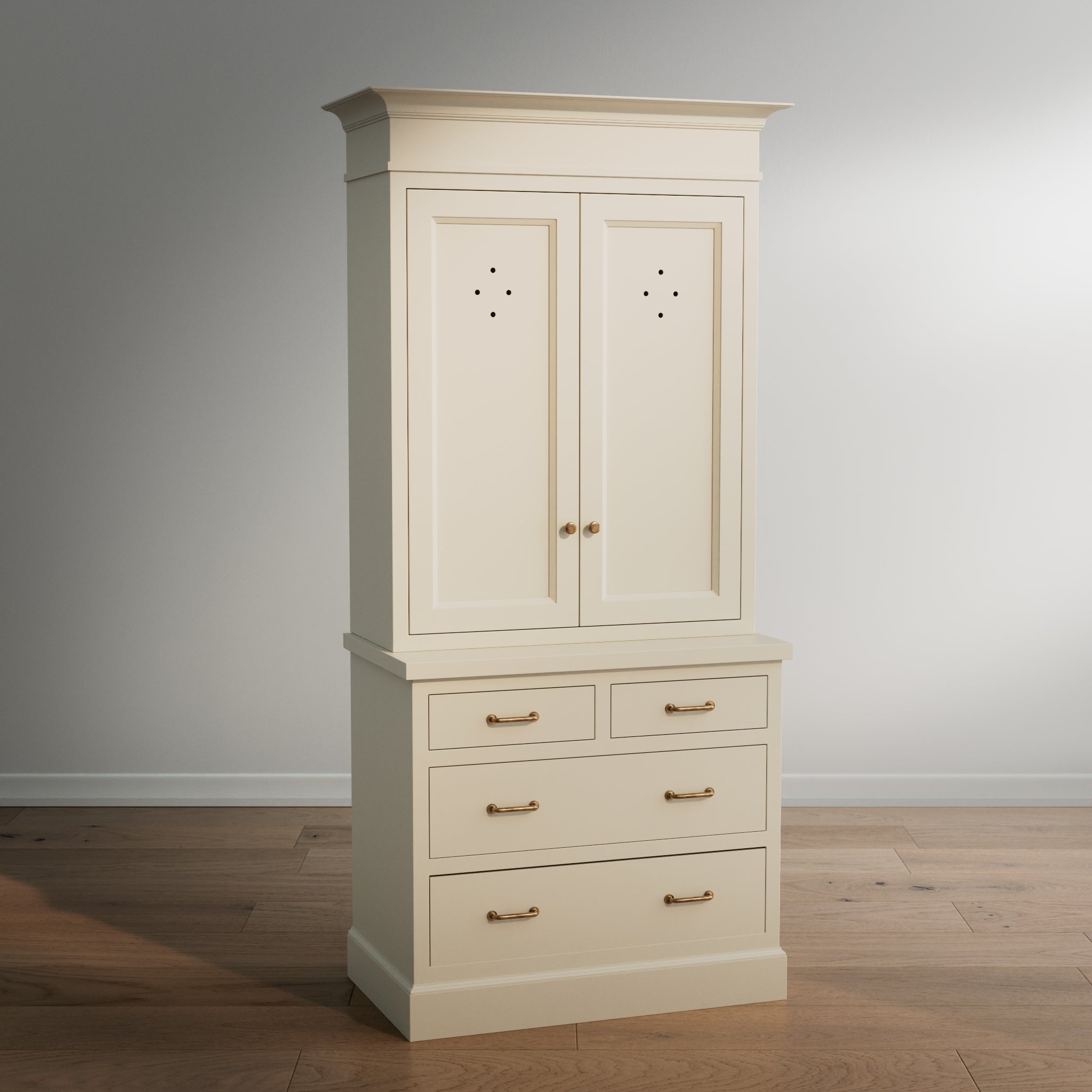 Madison Vented Hutch - 4 Drawer Base