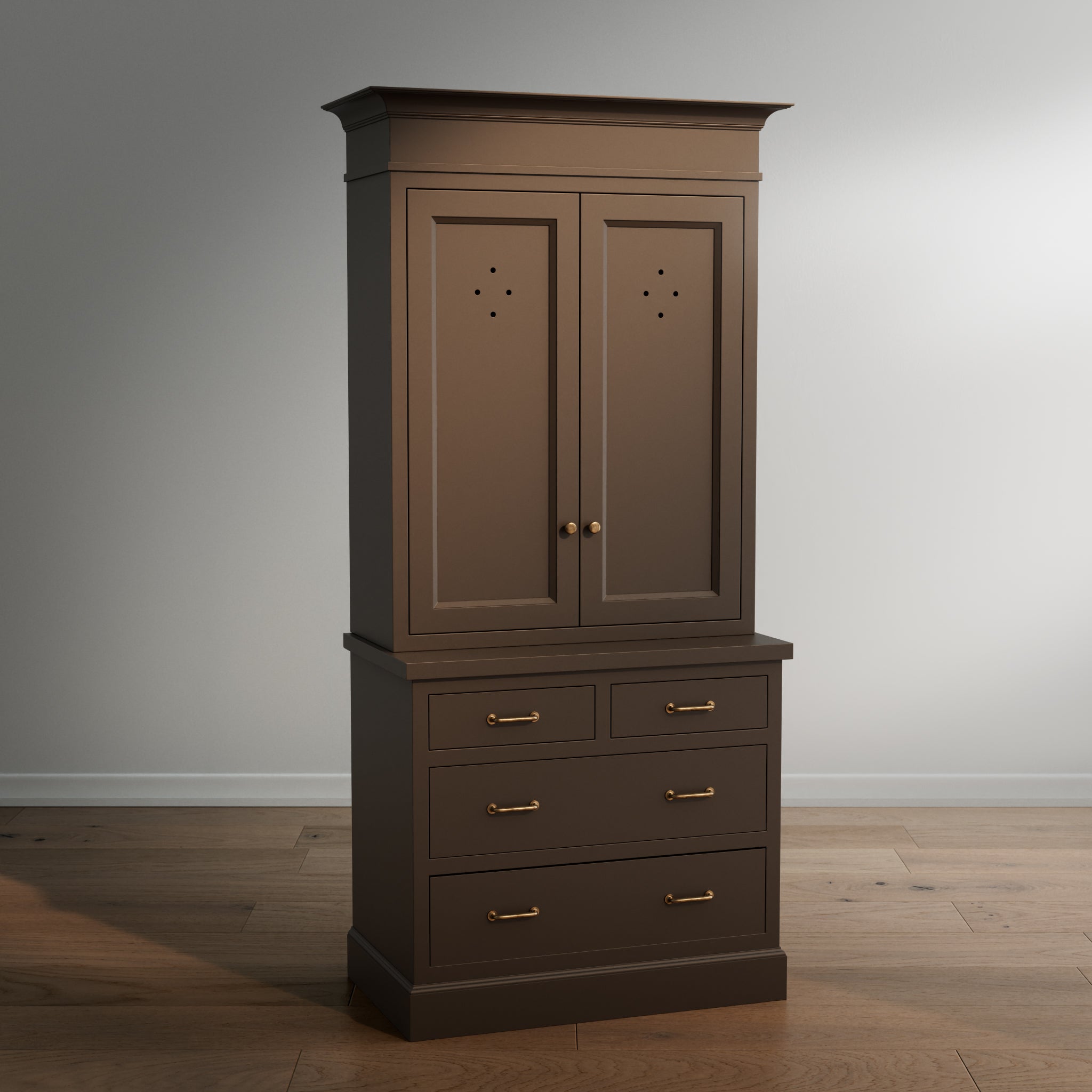 Madison Vented Hutch - 4 Drawer Base