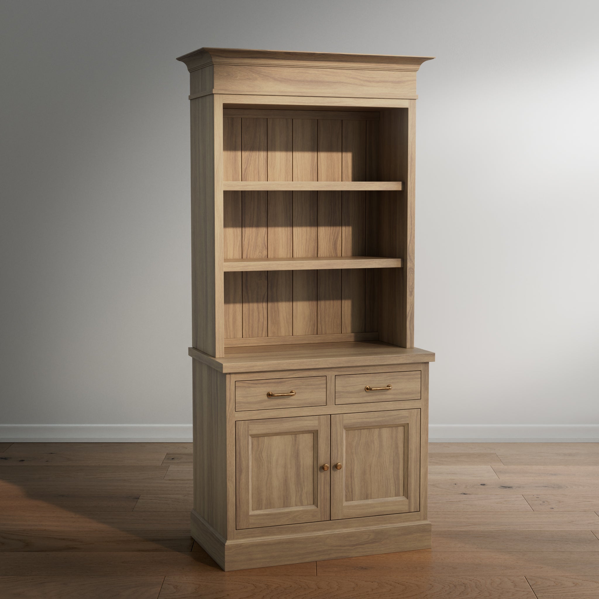 Madison Bookcase - 2 Door / 2 Drawer Base