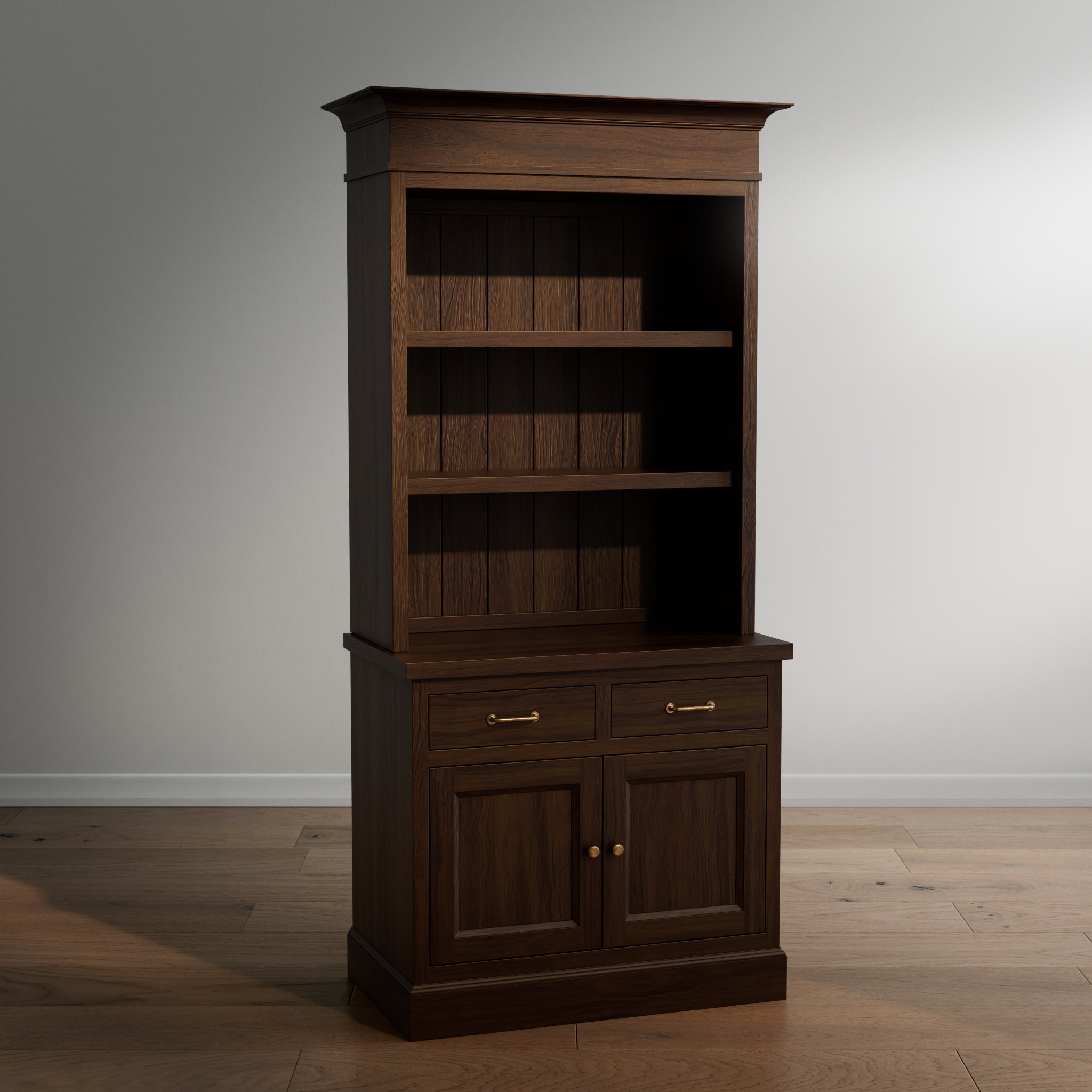 Madison Bookcase - 2 Door / 2 Drawer Base