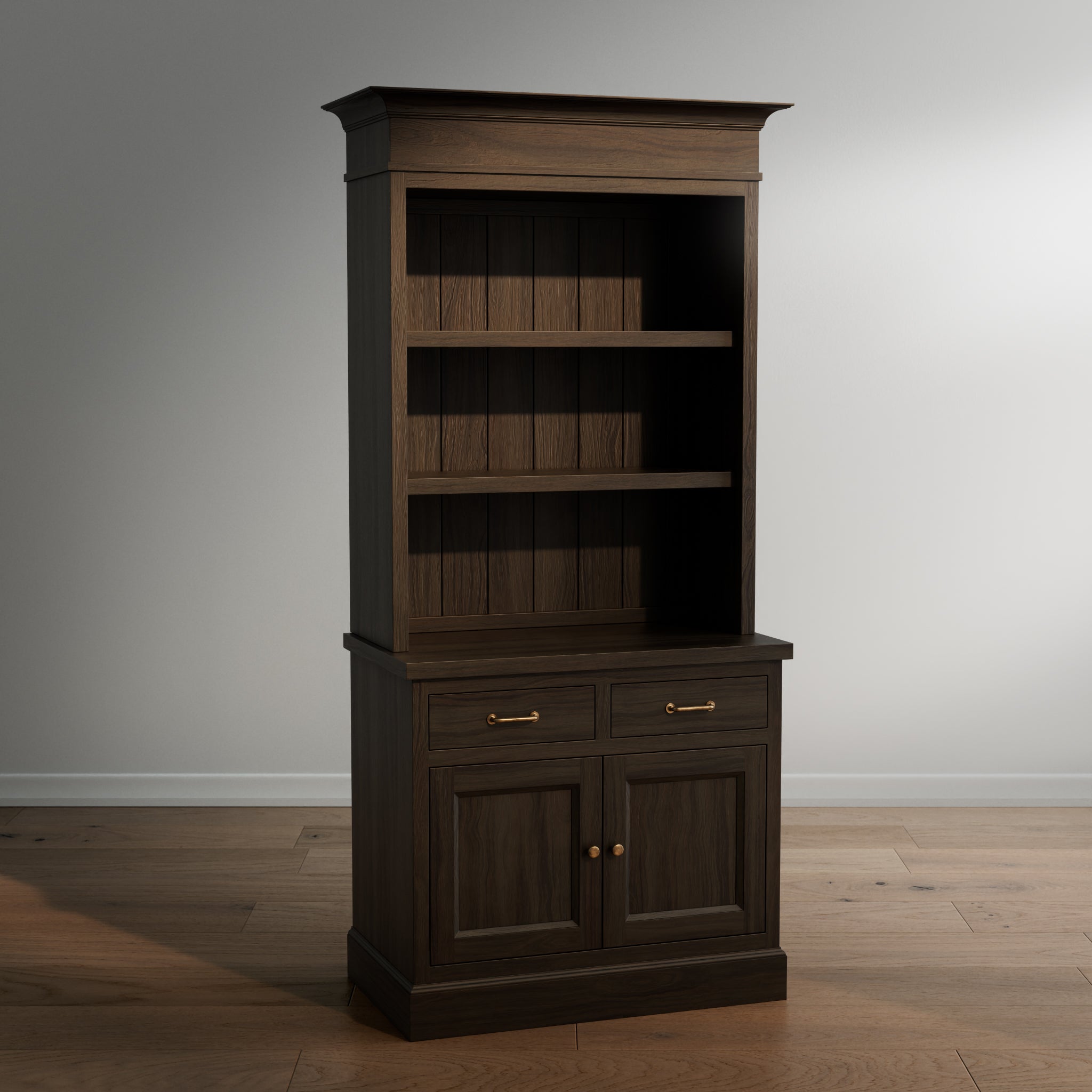 Madison Bookcase - 2 Door / 2 Drawer Base