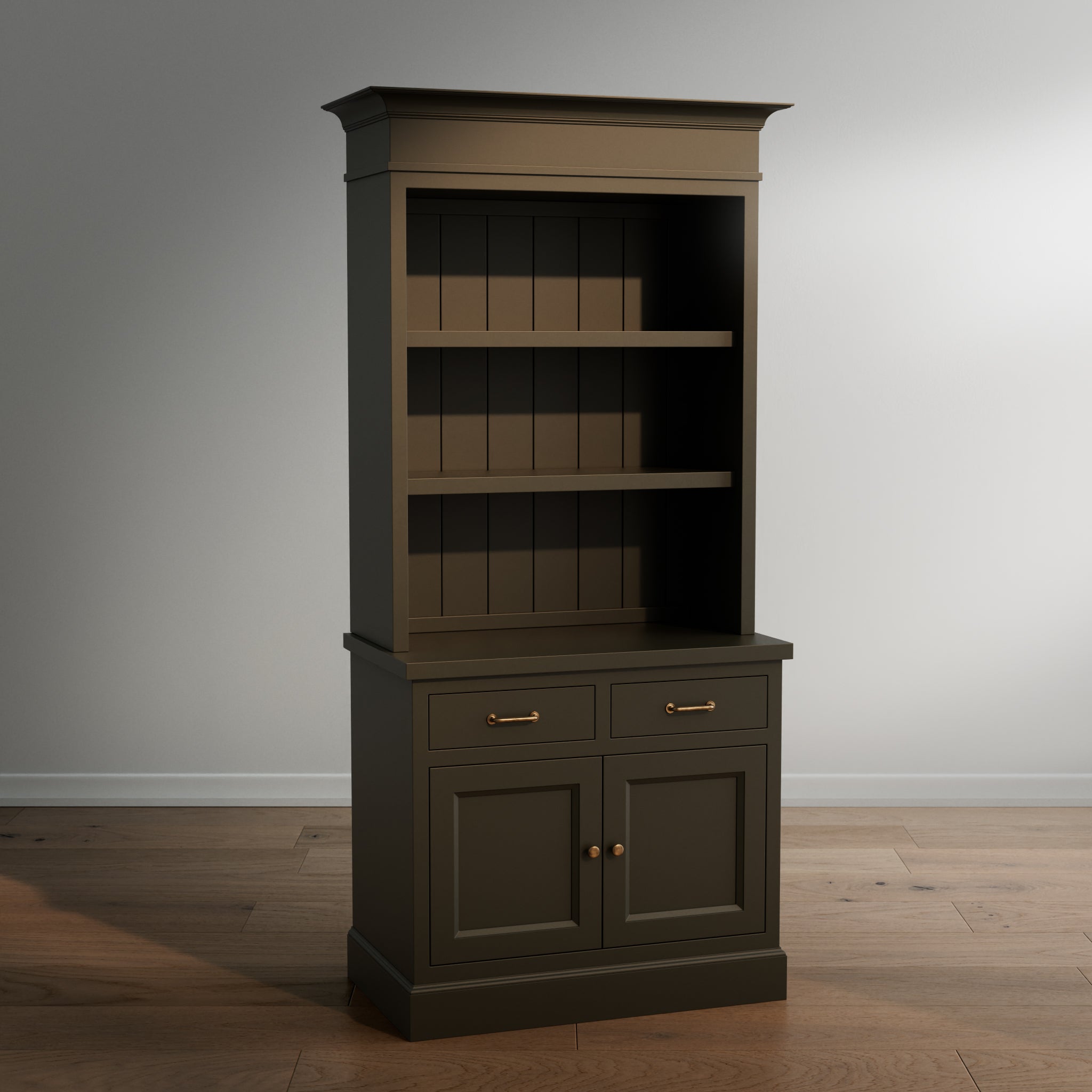 Madison Bookcase - 2 Door / 2 Drawer Base