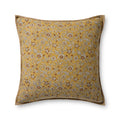 Loloi Linen Pillow in Gold Paisley