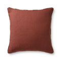 Loloi Linen Pillow in Brick