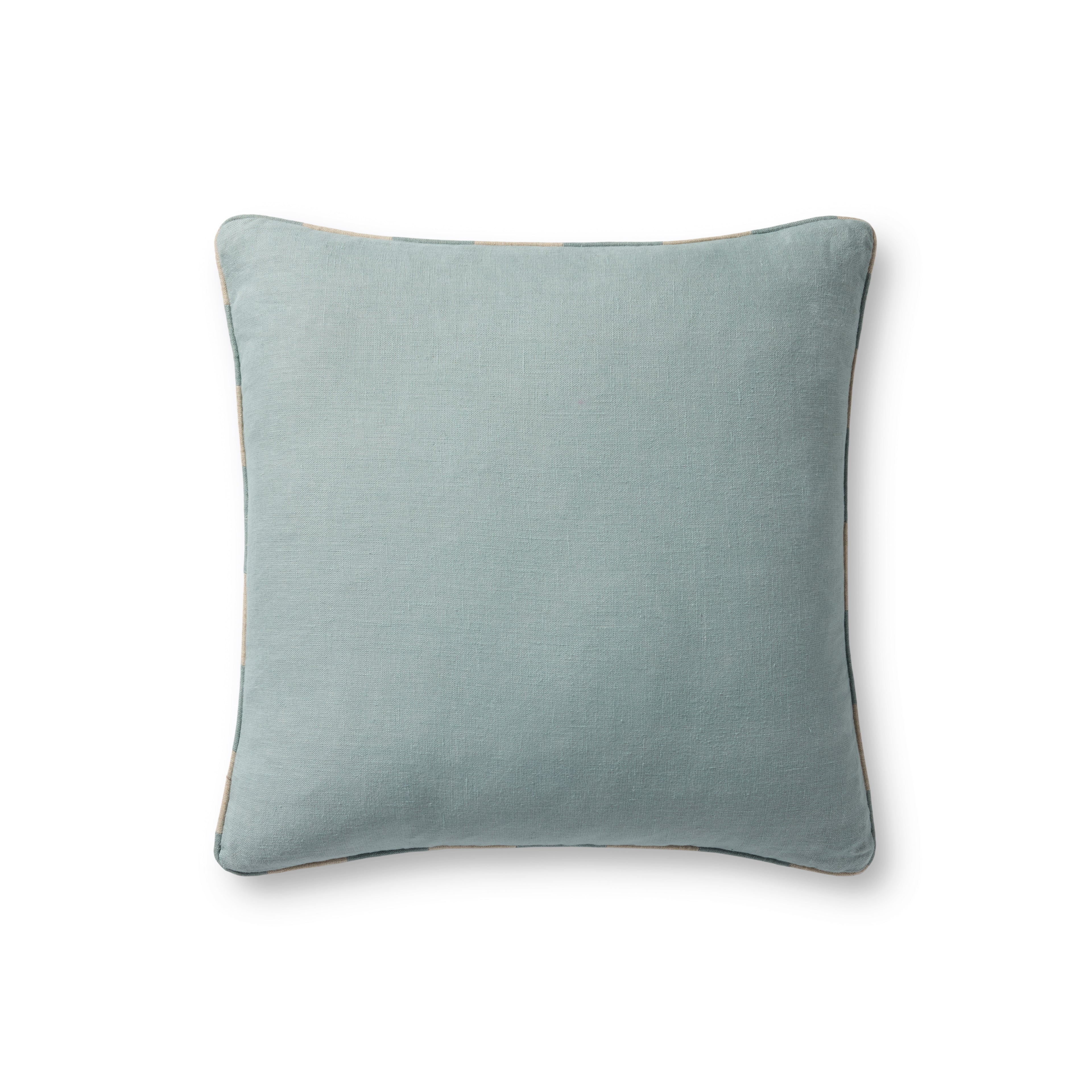 Loloi Linen Pillow in Dusty Blue