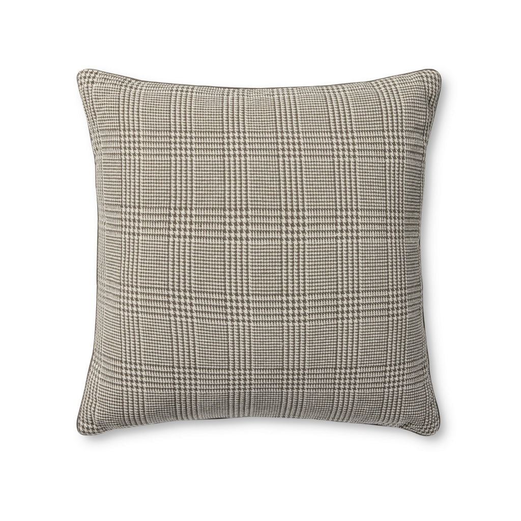 Loloi Pillow in Grey Herringbone