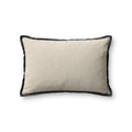 Jeremiah Brent × Loloi Pillow Natural Black Stripe