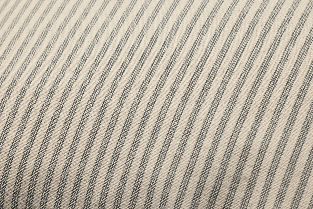 Jeremiah Brent × Loloi Pillow Natural Black Stripe