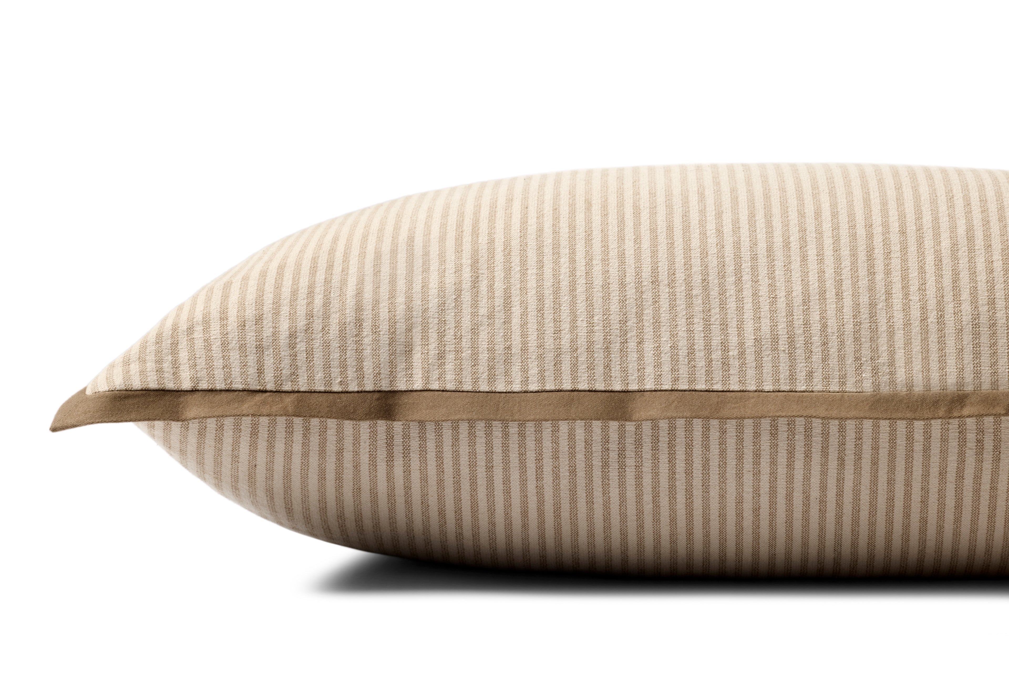 Jeremiah Brent × Loloi Pillow Natural Brown Stripe