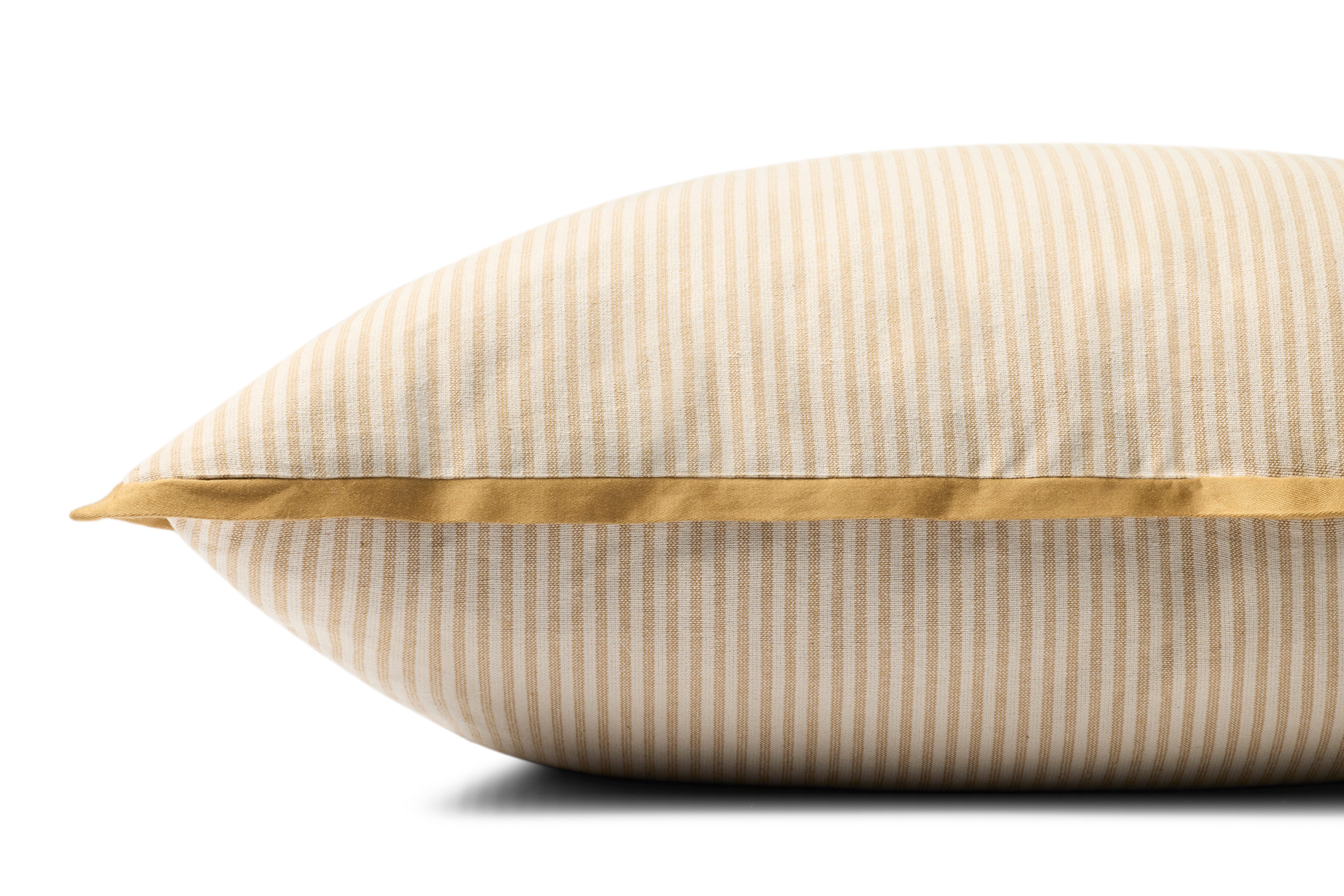 Jeremiah Brent × Loloi Pillow Natural Gold