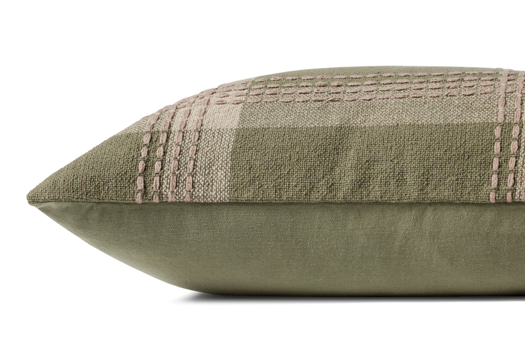 Jean Stoffer x Loloi Pillow Green / Multi