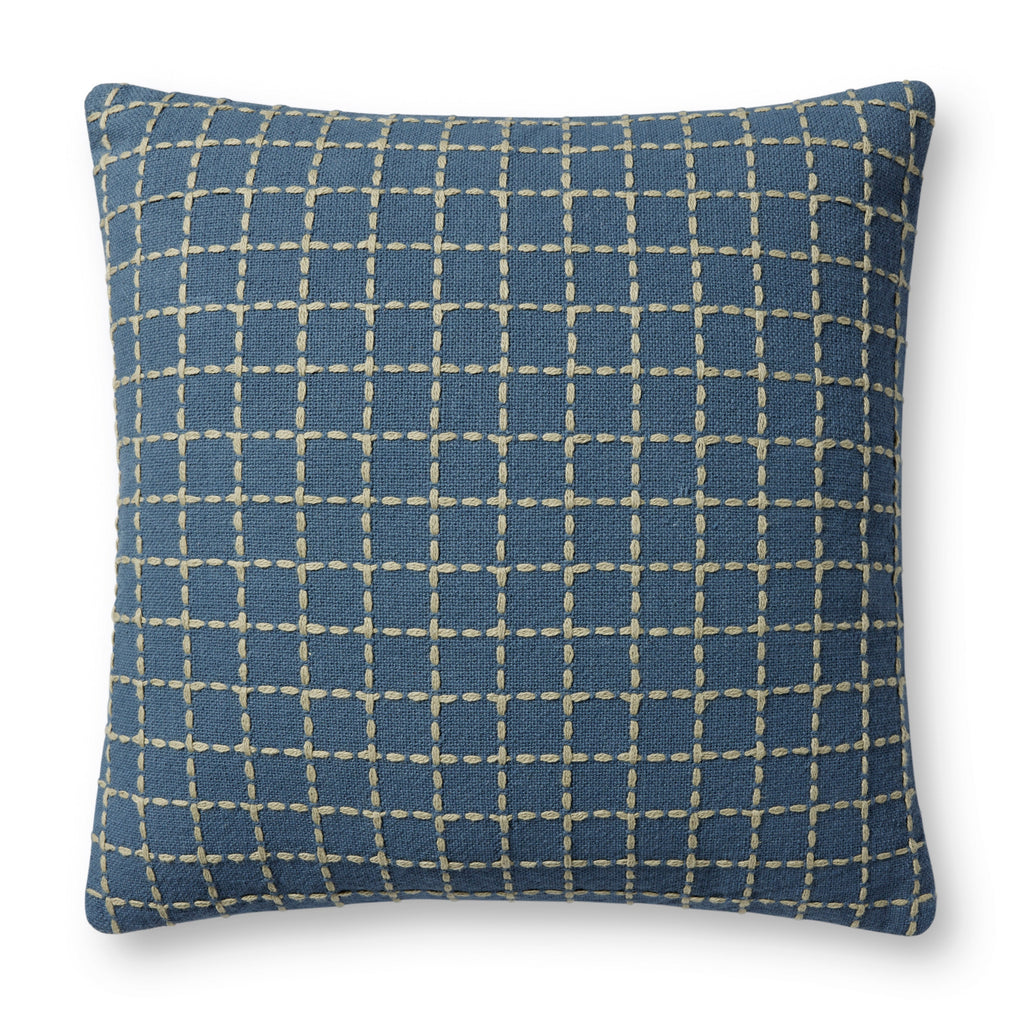 Jean Stoffer x Loloi Pillow Blue / Green