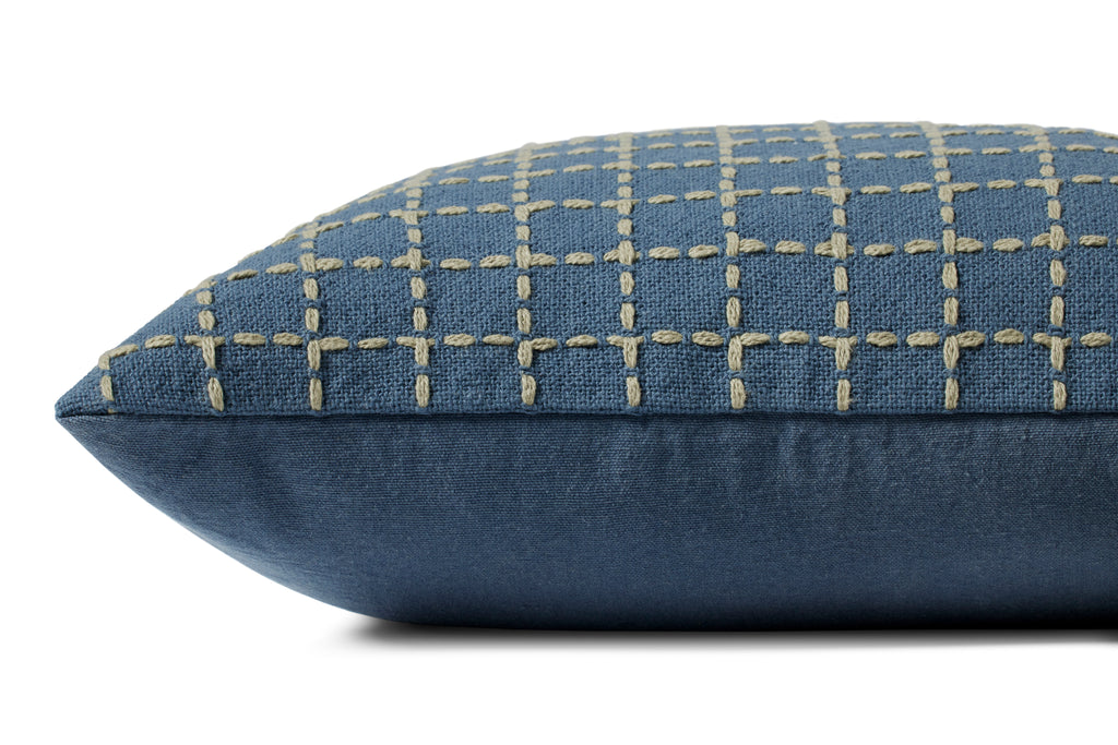 Jean Stoffer x Loloi Pillow Blue / Green