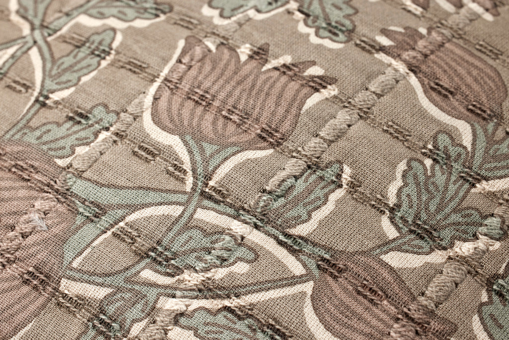 Jean Stoffer x Loloi Pillow Taupe / Rose