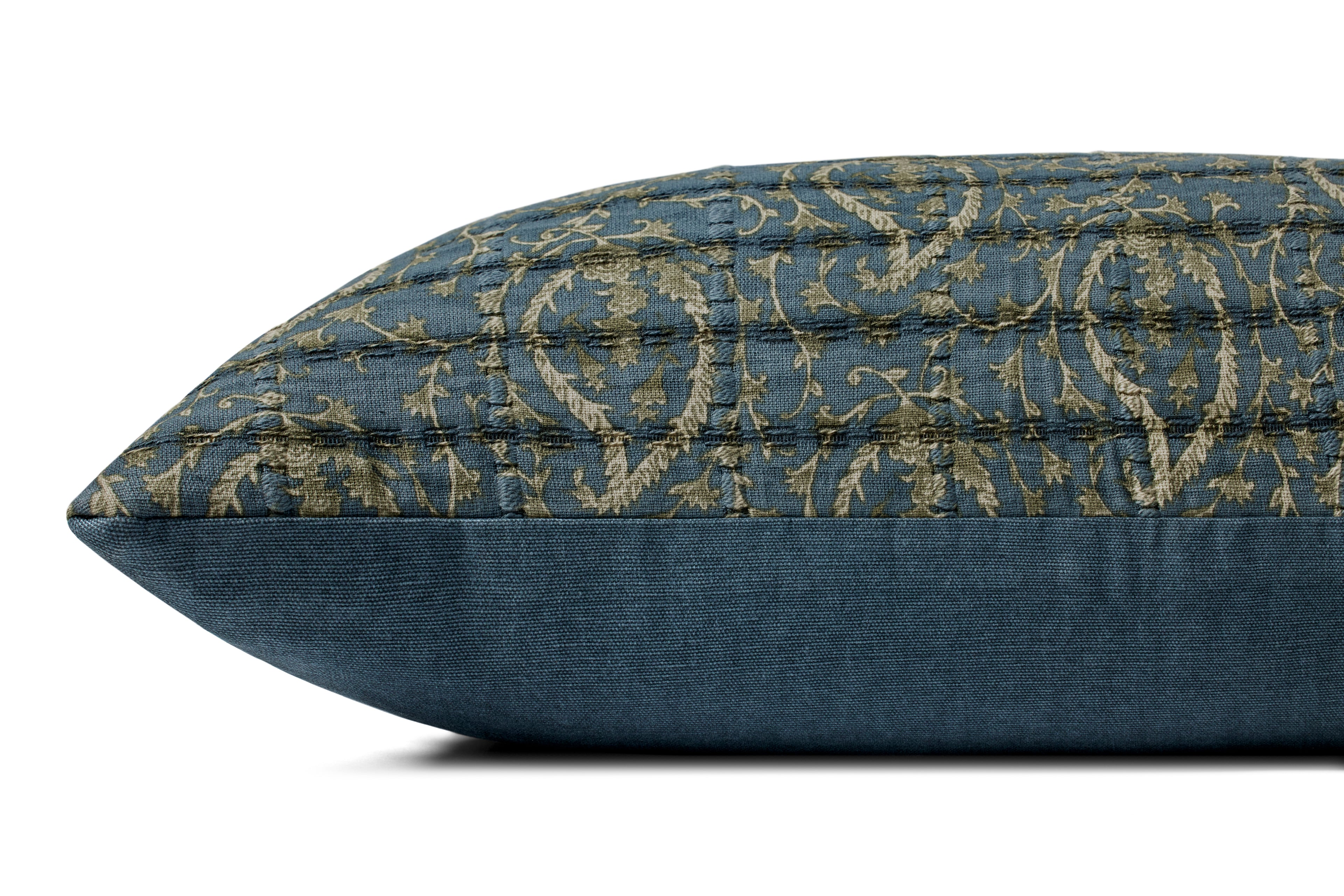 Jean Stoffer x Loloi Pillow Blue / Green