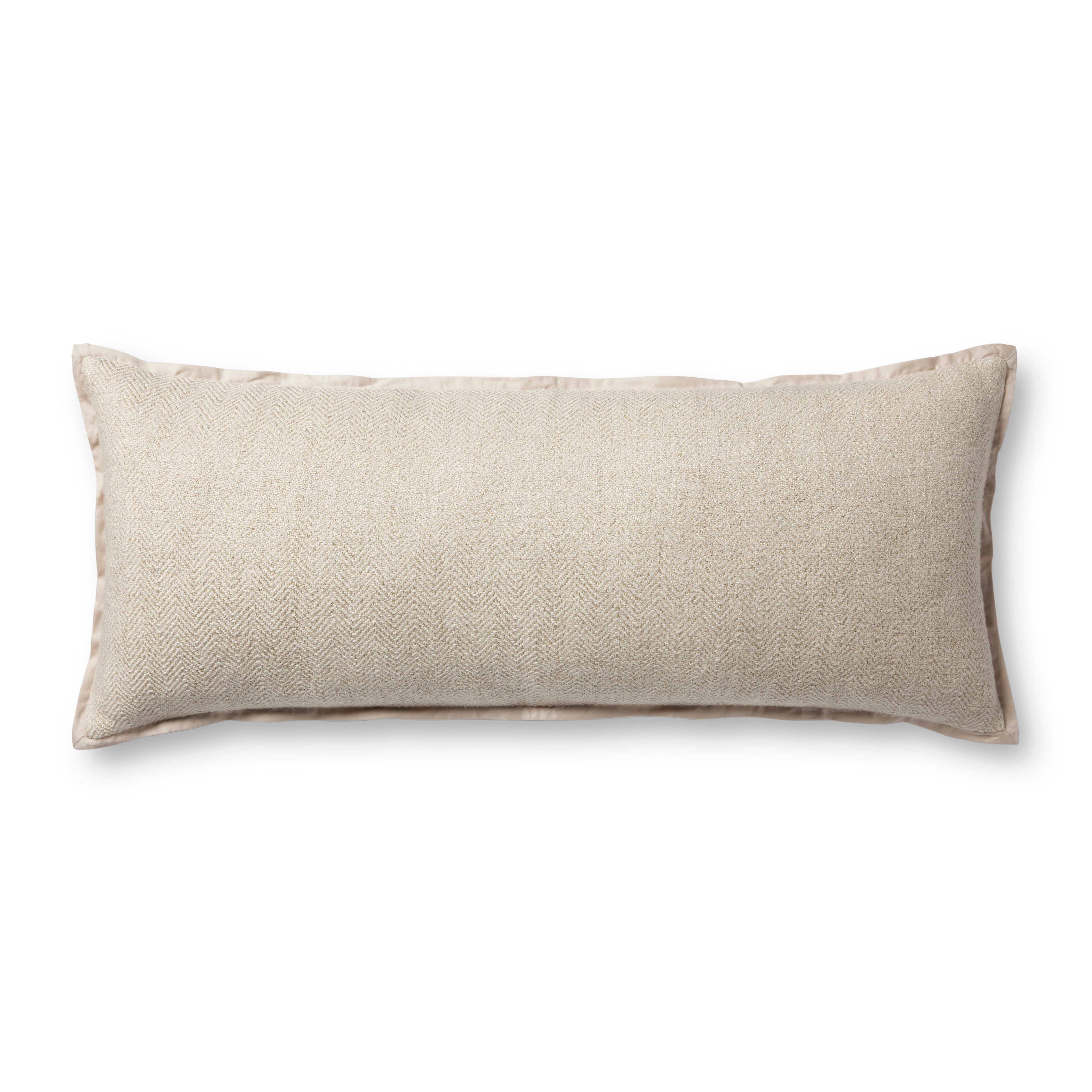 Jean Stoffer x Loloi Flange Pillow Oatmeal