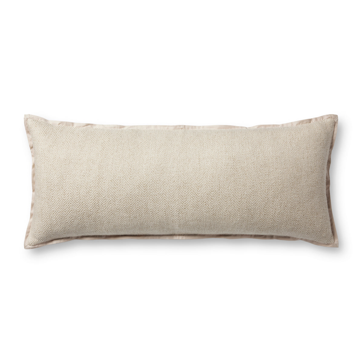 Jean Stoffer x Loloi Flange Pillow Oatmeal