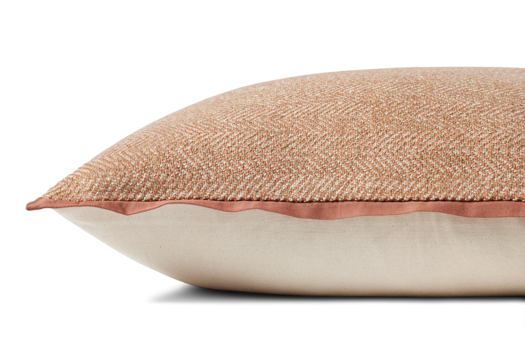 Jean Stoffer x Loloi Flange Pillow Rose