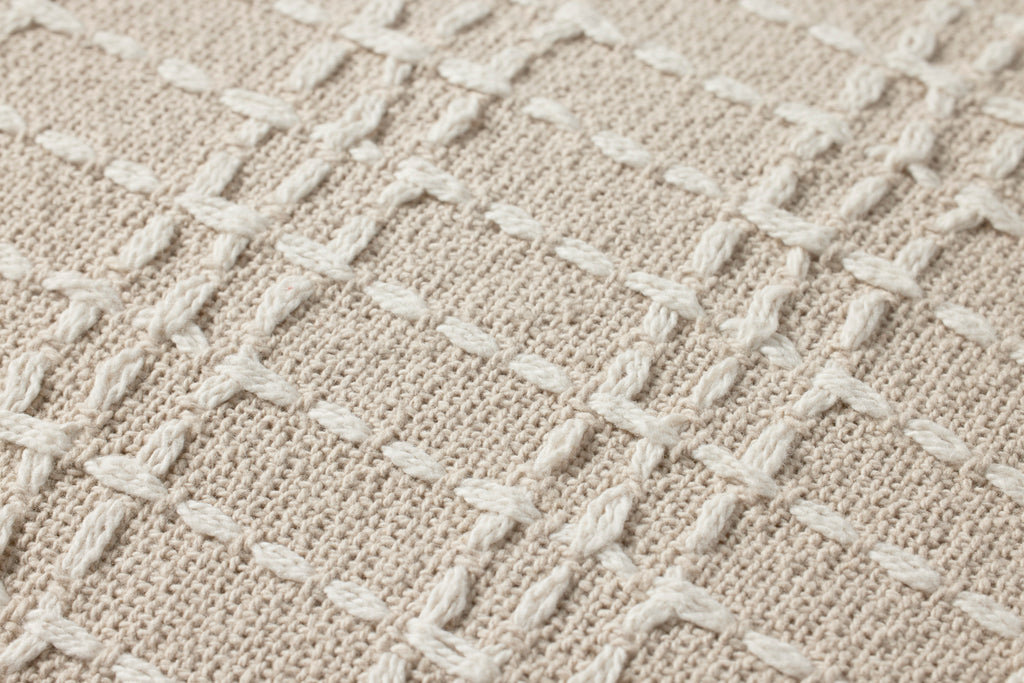 Jean Stoffer x Loloi Pillow Beige / Ivory