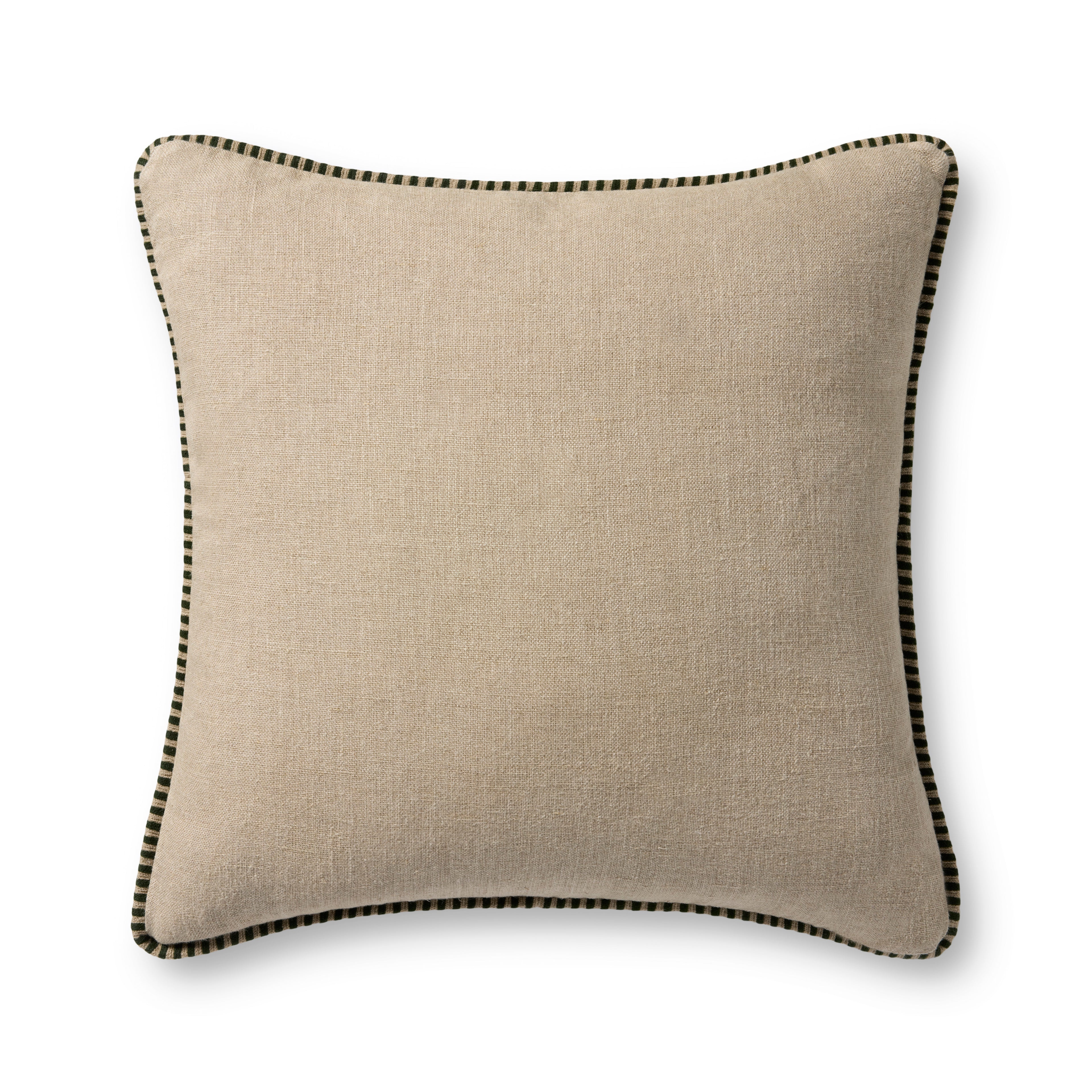 Loloi Linen Olive Edge Pillow