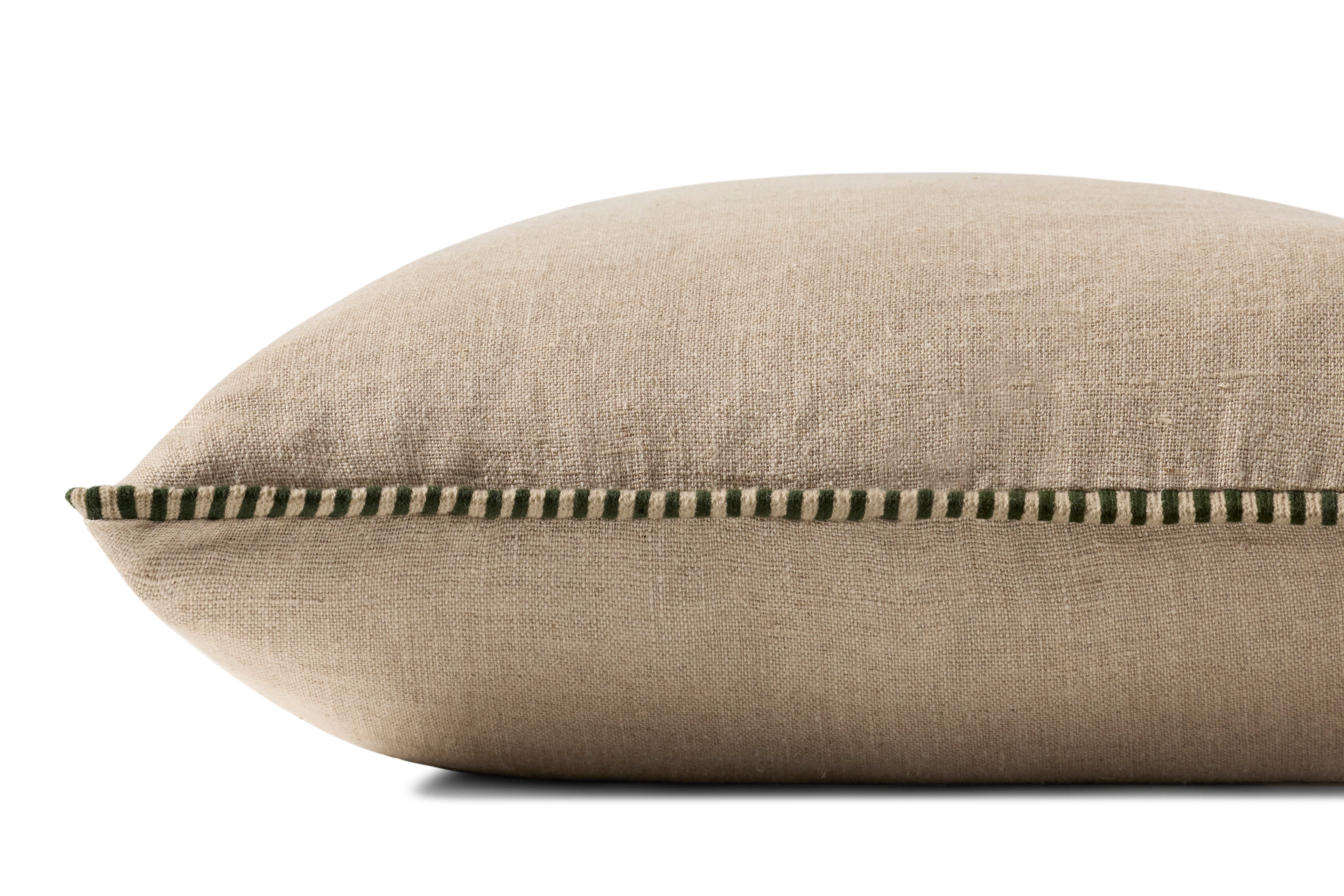 Loloi Linen Olive Edge Pillow