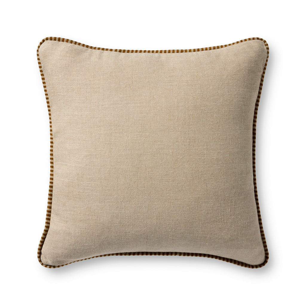 Loloi Linen Gold Edge Pillow