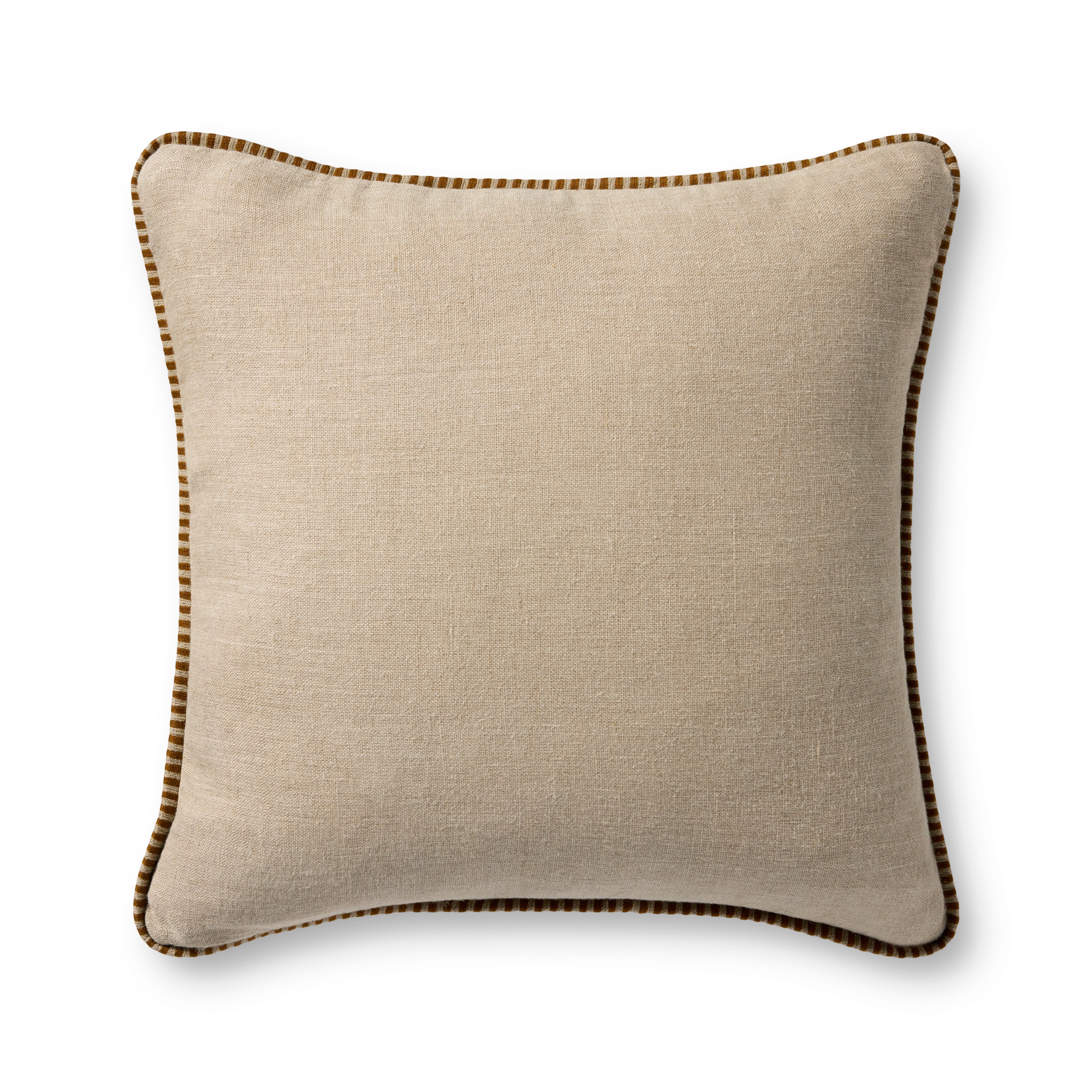 Loloi Linen Gold Edge Pillow