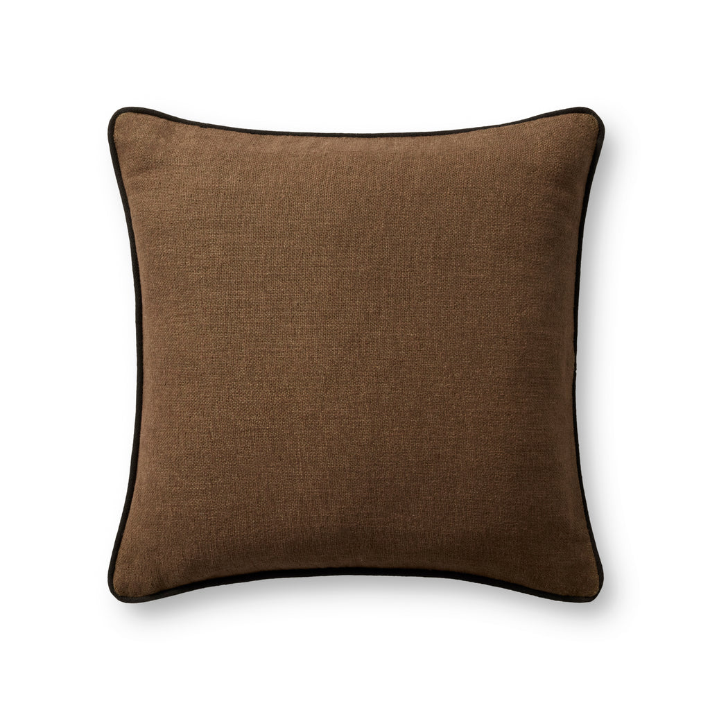 Jeremiah Brent × Loloi Pillow Mocha Brown