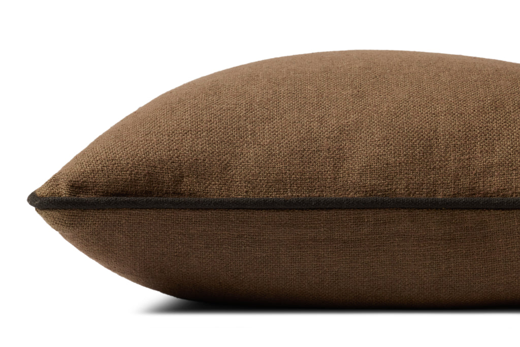 Jeremiah Brent × Loloi Pillow Mocha Brown