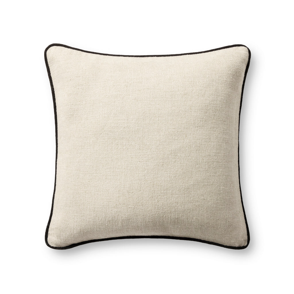 Jeremiah Brent × Loloi Pillow Natural Cream