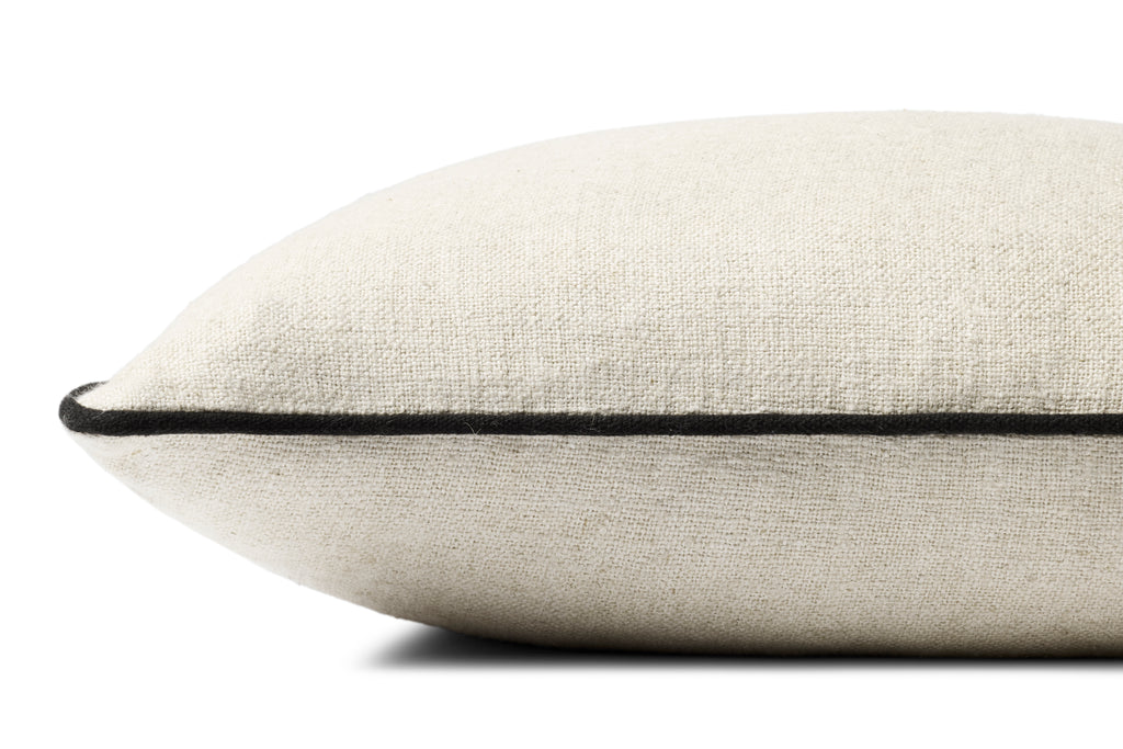 Jeremiah Brent × Loloi Pillow Natural Cream