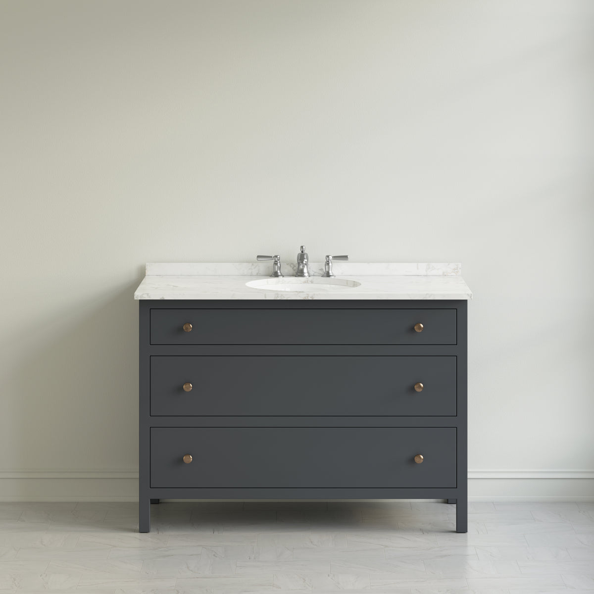 Paddington Vanity | Three-Drawer Style | Slab Drawer Front - 33"