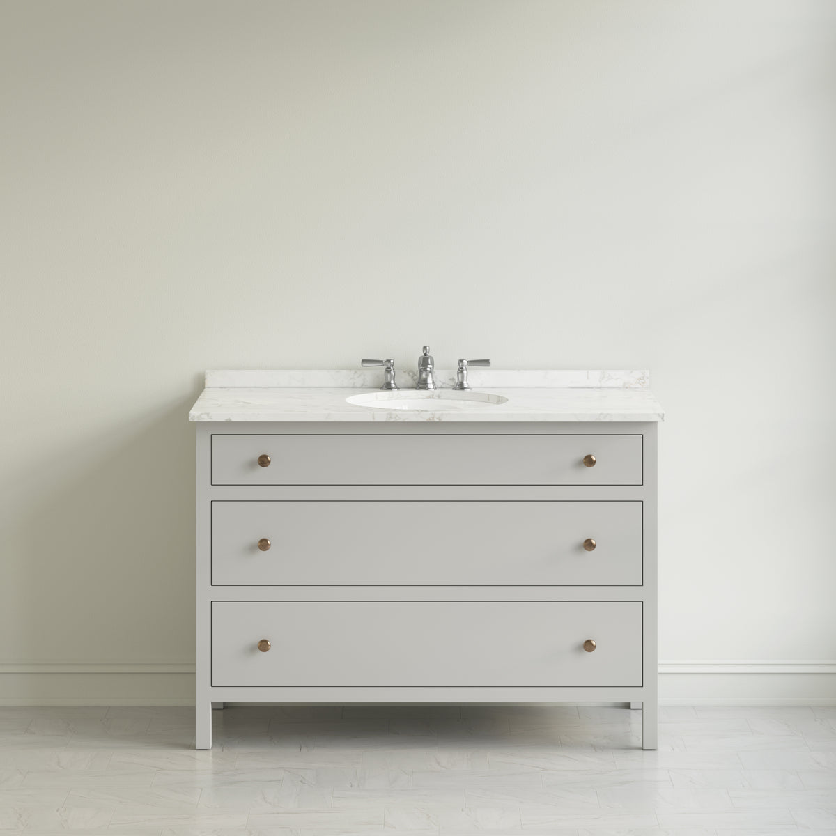 Paddington Vanity | Three-Drawer Style | Slab Drawer Front - 33"