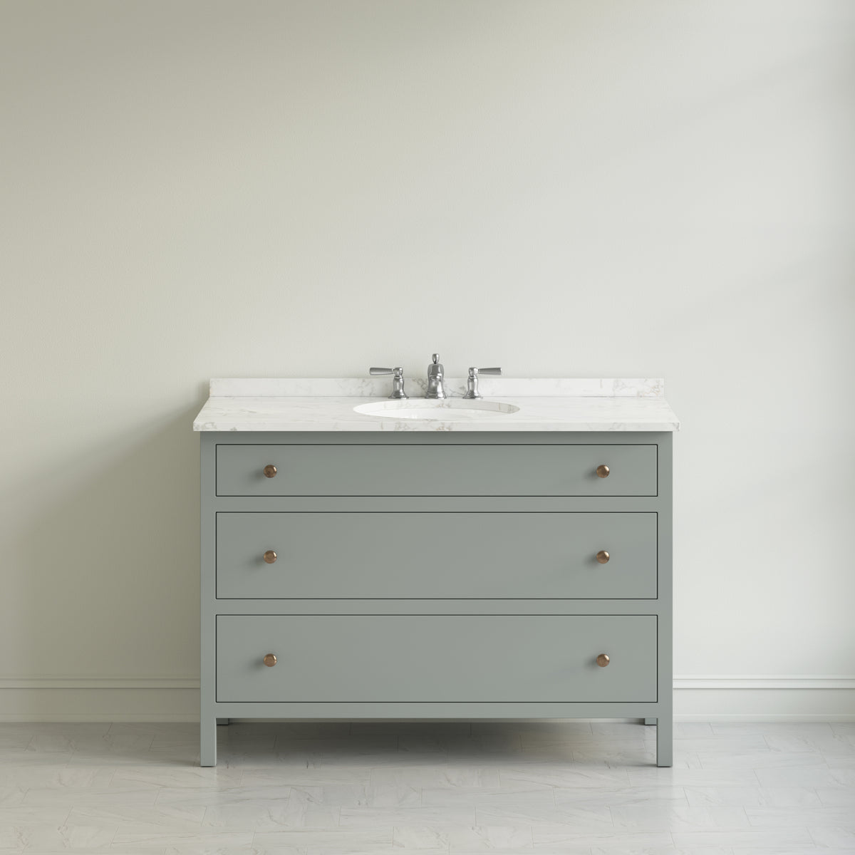 Paddington Vanity | Three-Drawer Style | Slab Drawer Front - 33"