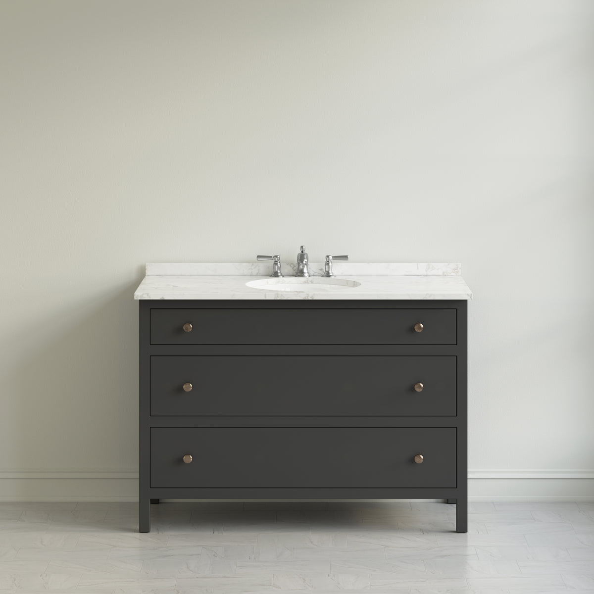 Paddington Vanity | Three-Drawer Style | Slab Drawer Front - 33"