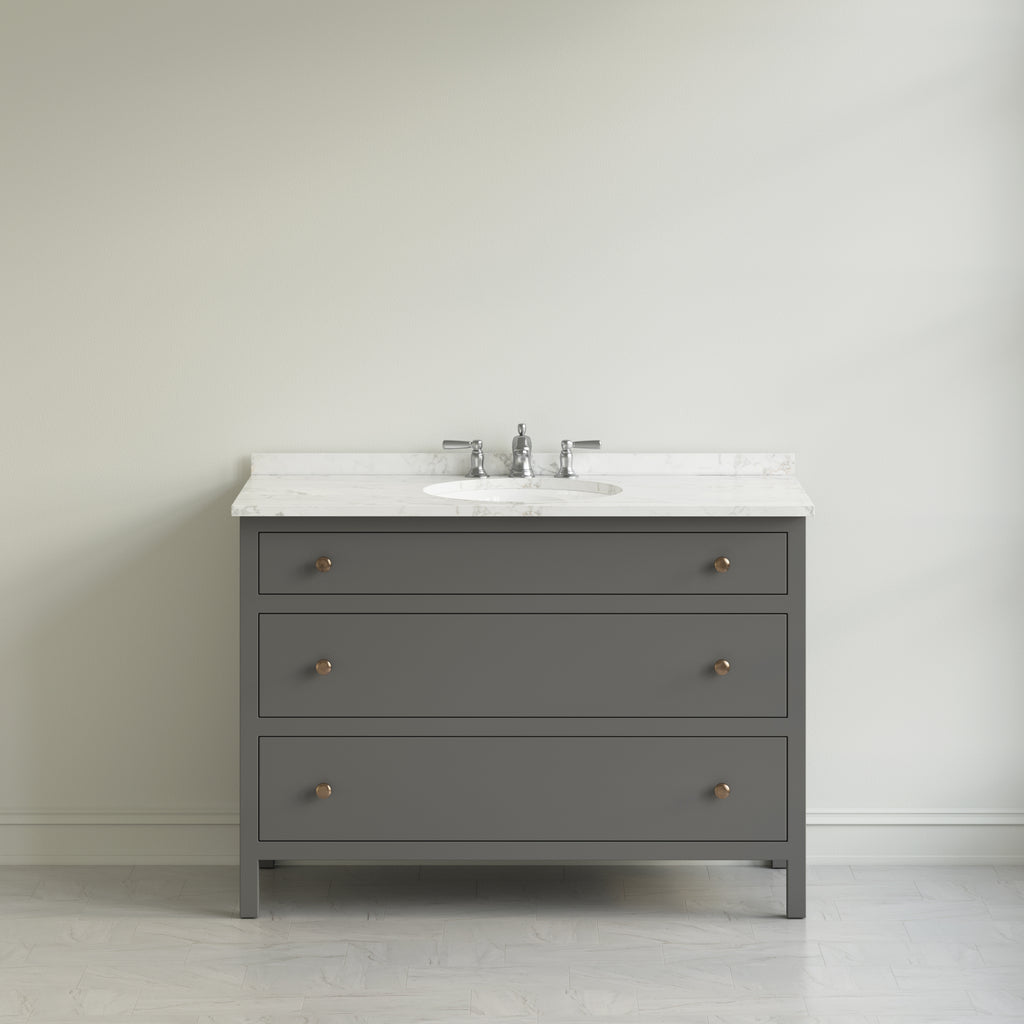 Paddington Vanity | Three-Drawer Style | Slab Drawer Front - 33"