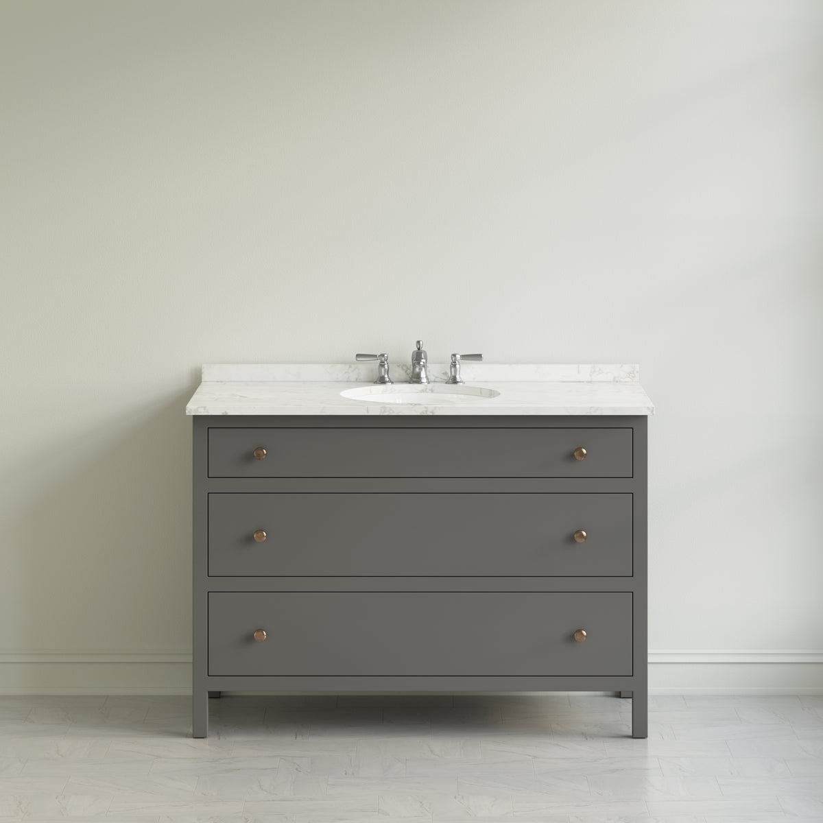 Paddington Vanity | Three-Drawer Style | Slab Drawer Front - 33"