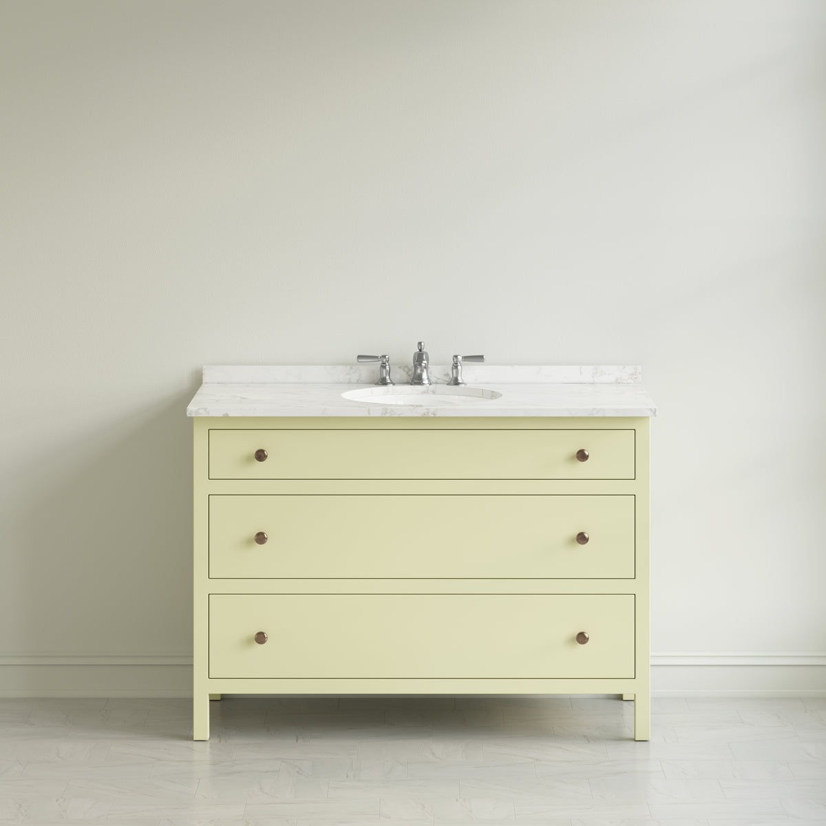 Paddington Vanity | Three-Drawer Style | Slab Drawer Front - 33"