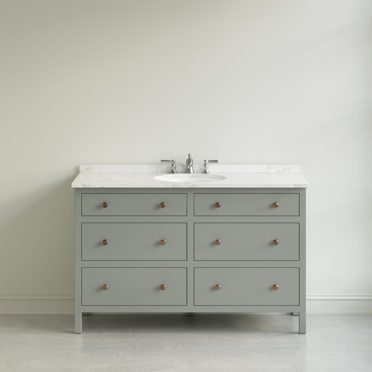 Paddington Vanity | Three-Drawer Style | Slab Drawer Front - 27"