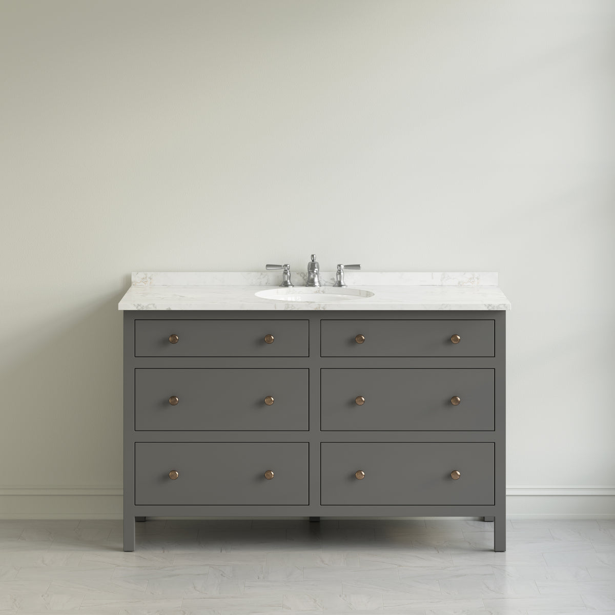 Paddington Vanity | Three-Drawer Style | Slab Drawer Front - 27"
