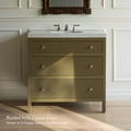 Paddington Vanity | Three-Drawer Style | Reeded Drawer Front - 24"