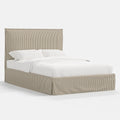 Maura Bed in Jane Stripe Burlap