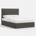 Maura Bed in Textured Linen Charcoal