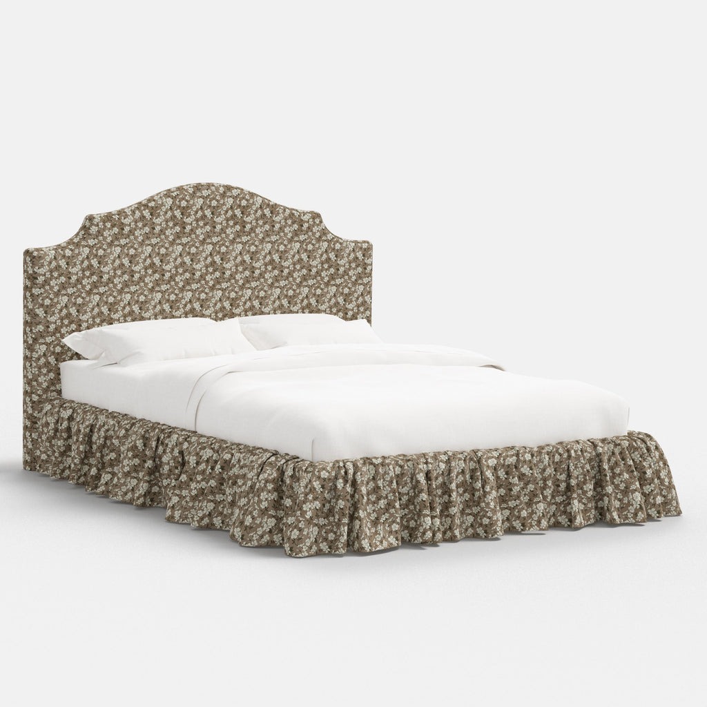 Thelma Platform Bed in Dogwood Floral Mauve