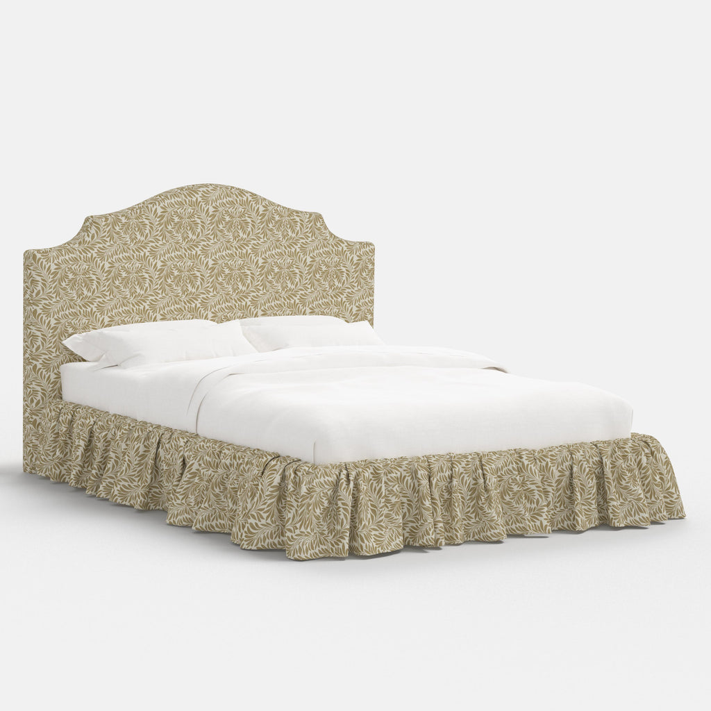 Thelma Platform Bed in Georgian Vine Dijon