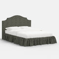Thelma Platform Bed in Georgian Vine Olive Slate