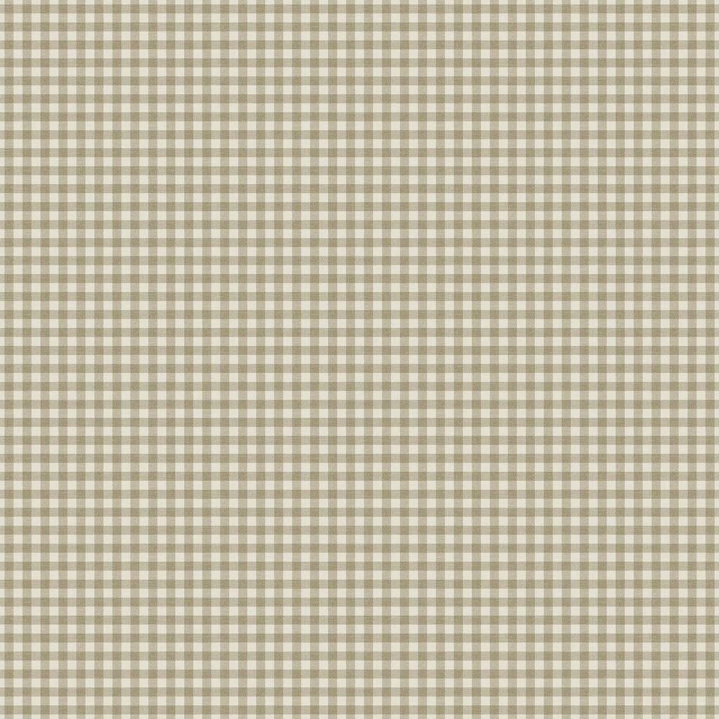 Bernadette Ottoman in Mini Gingham Burlap